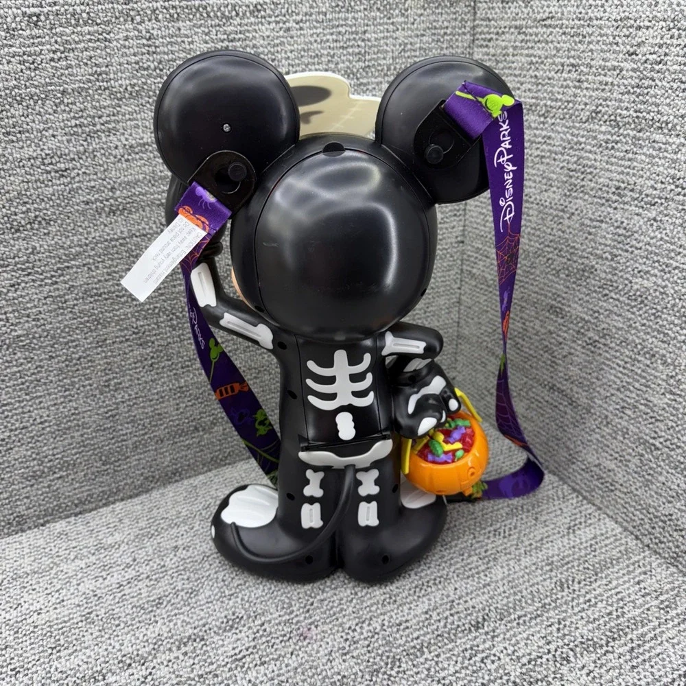 Disney Parks Halloween Popcorn Bucket Skeleton Mickey Mouse Glow In The Dark 15